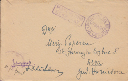 MILITARY CENSORED, POST OFFICE 176, WW2, WARFIELD LETTER, COVER, 1942, ROMANIA - Lettres 2ème Guerre Mondiale