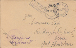 MILITARY CENSORED, POST OFFICE 176, WW2, WARFIELD LETTER, COVER, 1942, ROMANIA - 2. Weltkrieg (Briefe)