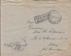 MILITARY CENSORED, POST OFFICE 545, WW2, WARFIELD LETTER, COVER, 1943, ROMANIA - World War 2 Letters