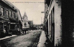 [76] Angerville L’Orcher La Grande Rue Magasin De Tabac Et Cartes Postales Billard! Animation - Sonstige & Ohne Zuordnung