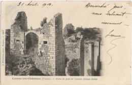D86 - LUSSAC LES CHÂTEAUX - PORTE  DU PONT DE L'ANCIEN CHÂTEAU FEODAL - PRECURSEUR - Lussac Les Chateaux