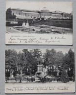 Bruxelles (Belgique), Lot De 2 CPA (Jardin Botanique, Statue Des Comtes D'Egmont Et Hornes) - Lotti, Serie, Collezioni