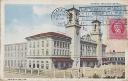 Amérique - Antilles - Cuba - La Habana - Railway Station - Gare - Matasellos 1927 - Cuba