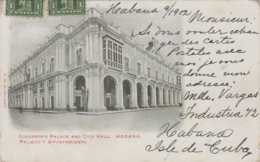 Amérique - Antilles - Cuba - La Habana - Palacio Y Ayuntamiento - 1902 - Cuba