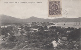 Amérique - Mexique Mexico - Acapulco - Vista Tomada De La Quebrada - Matasellos 1908 - Mexique