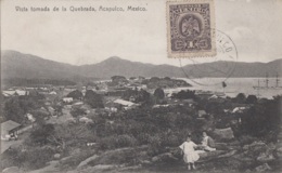 Amérique - Mexique Mexico - Acapulco - Vista Tomada De La Quebrada - Matasellos 1908 - México