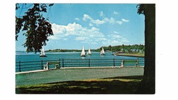BROCKVILLE, Ontario, Canada,  Sailboat Scene, 1000 Islands, Old Chrome Postcard, Leeds County - Brockville