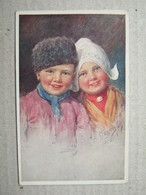 Illustrateur Karl Feiertag / Children In Traditional Costumes, 1912. - Feiertag, Karl