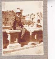 LIBAN Ruines De BAALBEK 1925  Photo Amateur Format Environ 7,5 Cm X 5,5 Cm - Lieux