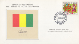 Carte  1er  Jour   GUINEE   JEUX   OLYMPIQUES     CALGARY    1988 - Inverno1988: Calgary