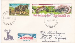 BUSTA VIAGGIATA AIR MAIL - NUOVA ZELANDA - WELLINGTON - VIAGGIATA PER RODOVRE ( DANIMARCA) - Cartas & Documentos