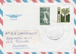 BUSTA VIAGGIATA AIR MAIL - NUOVA ZELANDA - VIAGGIATA PER RODOVRE ( DANIMARCA) - Lettres & Documents