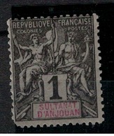 ANJOUAN          N°  YVERT  :1 (2° Choix)           NEUF AVEC  CHARNIERES      (  CH  02/43 ) - Unused Stamps