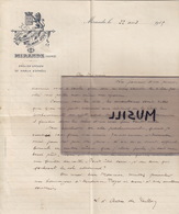 Comte Louis D'Antin De Vaillac, Mirande, Gers, Lettre à Ludovic Troyes, Samatan, Gers. 22 Avril 1915 - Midi-Pyrénées