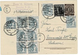 1849, 10fach,mit Ganzsache ! Portogerecht ! Mi. 100.- +, Bedarf!, A2680 - Storia Postale