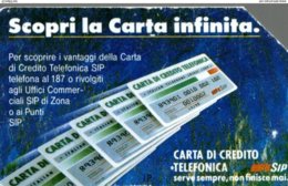 ITALIE CARTA TELEFONICA SCOPRI LA CARTA INFINITA  LIRE 10.000 - Collezioni