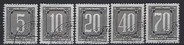 Germany (DDR) 1956 Dienstmarken B (o) Mi.1-5 - Usados