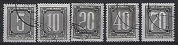 Germany (DDR) 1956 Dienstmarken B (o) Mi.1-5 - Oblitérés