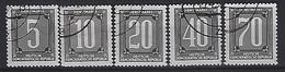 Germany (DDR) 1956 Dienstmarken B (o) Mi.1-5 - Usati