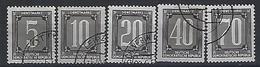 Germany (DDR) 1956 Dienstmarken B (o) Mi.1-5 - Afgestempeld