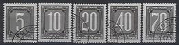 Germany (DDR) 1956 Dienstmarken B (o) Mi.1-5 - Used