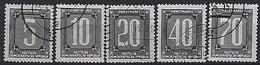 Germany (DDR) 1956 Dienstmarken B (o) Mi.1-5 - Usati