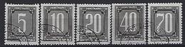 Germany (DDR) 1956 Dienstmarken B (o) Mi.1-5 - Usados