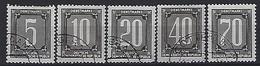 Germany (DDR) 1956 Dienstmarken B (o) Mi.1-5 - Gebraucht