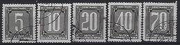 Germany (DDR) 1956 Dienstmarken B (o) Mi.1-5 - Used