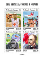 S.Tome&Principe. 2019 Red Cross Fight Against Malaria. Gorilla. (0610a) OFFICIAL ISSUE - Gorilles