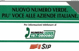 ITALIE CARTA TELEFONICA  NUOVO NUMERO VERDE  LIRE 5.000 - Collezioni