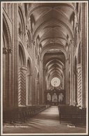 Nave, Durham Cathedral, Durham, C.1920s - RP Postcard - Durham City