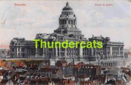 Delcampe - CPA BRUXELLES PALAIS DE JUSTICE CARTE COLORISEE KLEURKAART - Monumenti, Edifici