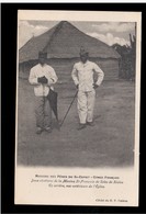 Delcampe - Congo Français Missions Des Pères Du St Esprit. Un Ménage Chrétien De La Mission De Kialou Ca 1910 Old Postcard - Französisch-Kongo