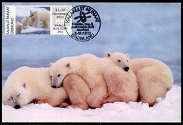 GREENLAND GROENLAND (2019) - Carte Maximum Card ATM - Polar Bear, Der Eisbär (Thalarctos Maritimus) - Copenhagen 2019 - Cartes-Maximum (CM)