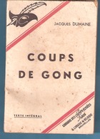 Jacques Dumaine-Coups De Gong-Le Masque-Librairie Des Champs-Elysées-Paris-1941-Roman Policier- - Champs-Elysées