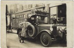 75 Paris   Carte Photo  A Localiser Ou Identifier Camion De Livraison  Rhum Union Et Grandza Dans Paris - Non Classés