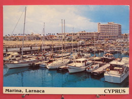 Visuel Très Peu Courant - Chypre - Larnaca - Marina - Les Yachts Ancrés - Scans Recto Verso - Chypre