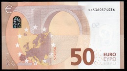 50 EURO ITALIA  SC  S021  Ch. "36"  - DRAGHI   UNC - 50 Euro