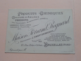 Maison FERRAND - REGNARD ( Produits Chimiques ) 13 Rue Frère-Orban BRUXELLES Nord ( Voir / Zie Photos ) ! - Visiting Cards