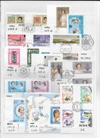 MAN - SUPERBE COLLECTION 5 PAGES FRAGMENTS AVEC OBLITERATION FDC - FORTE COTE CATALOGUE ! - Man (Ile De)