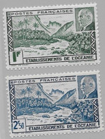 ⭐ Océanie - YT N° 138 Et 139 ** - Neuf Sans Charnière - 1941 ⭐ - Unused Stamps