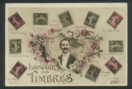 Le Langage Des Timbres - Semeuses - Carte-photo - Briefmarken (Abbildungen)