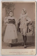 Photo Originale Cabinet XIXème Acteur Actrice Spectacle Théâtre Opéra ? Par Cavaroc Lyon - Anciennes (Av. 1900)