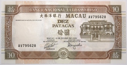 Macao - 10 Patacas - 1991 - PICK 65a - NEUF - Macau