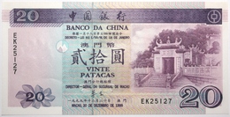 Macao - 20 Patacas - 1999 - PICK 96 - NEUF - Macau