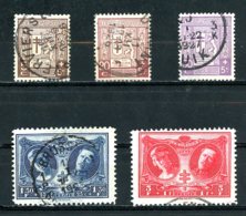 BE    240 - 244    Obl     ---     TTB - Used Stamps