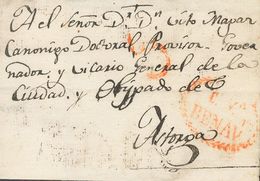 Sobre . (1827CA). BENAVENTE (LEON) A ASTORGA. Marca Cª Vª / BENEV. TE (P.E.6) Edición 2004. MAGNIFICA Y RARISIMA. - ...-1850 Prephilately