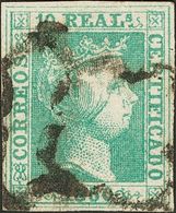 º5. 1850. 10 Reales Verde. MAGNIFICO. Cert. COMEX. - Sonstige & Ohne Zuordnung