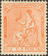 *131. 1873. 2 Cts Naranja. Excelente Centraje. MAGNIFICO. - Autres & Non Classés